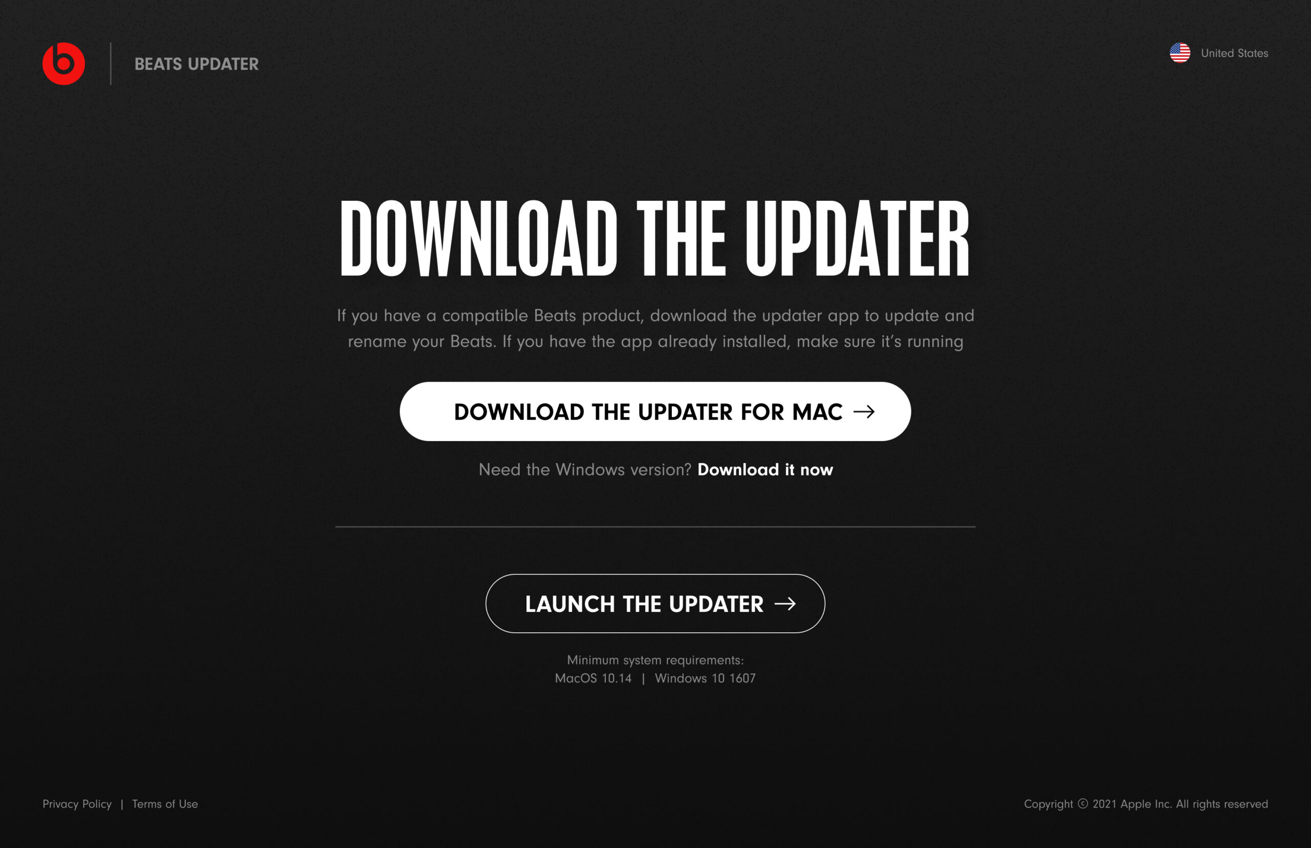 Beats Updater – UI
